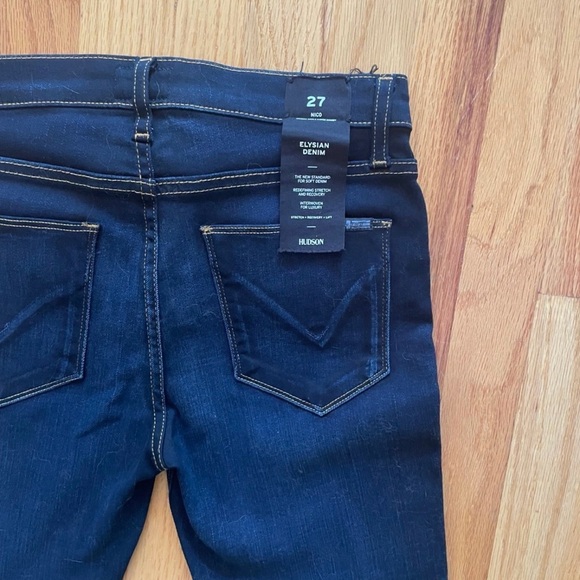 • Hudson • Nico Midrise Skinny Dark Indigo Jeans (named Elysian) - Picture 1 of 10